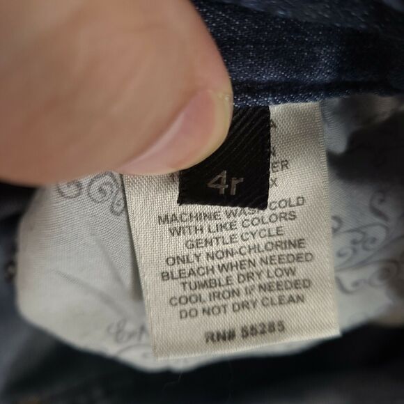 Express Women's Skinny Jeans Size 4 (30x31) Low Rise Dark‎ Wash Blue Denim Pants - Picture 6 of 11